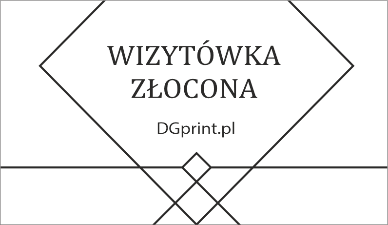 wizytówka złocona Drukarnia DGprint.pl 3